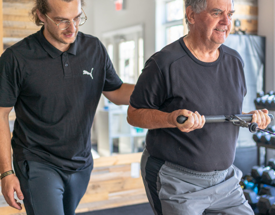 Balance training inside gym